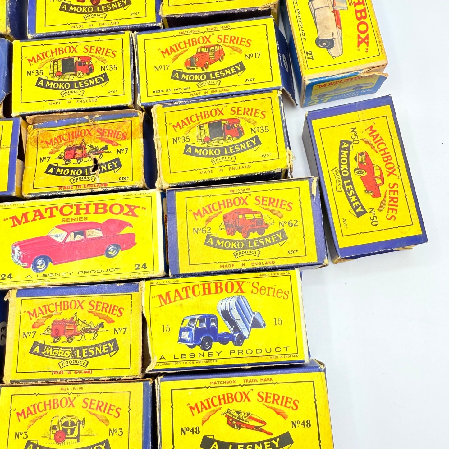 Matchbox Regular Wheels Damaged & Broken Boxes x 50 - Magic Matchbox