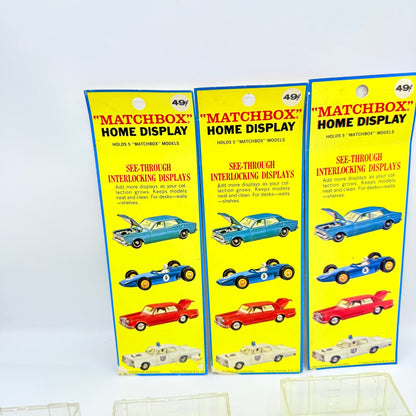 Matchbox Regular Wheels Fred Bronner Corporation US issue display x3 - Magic Matchbox