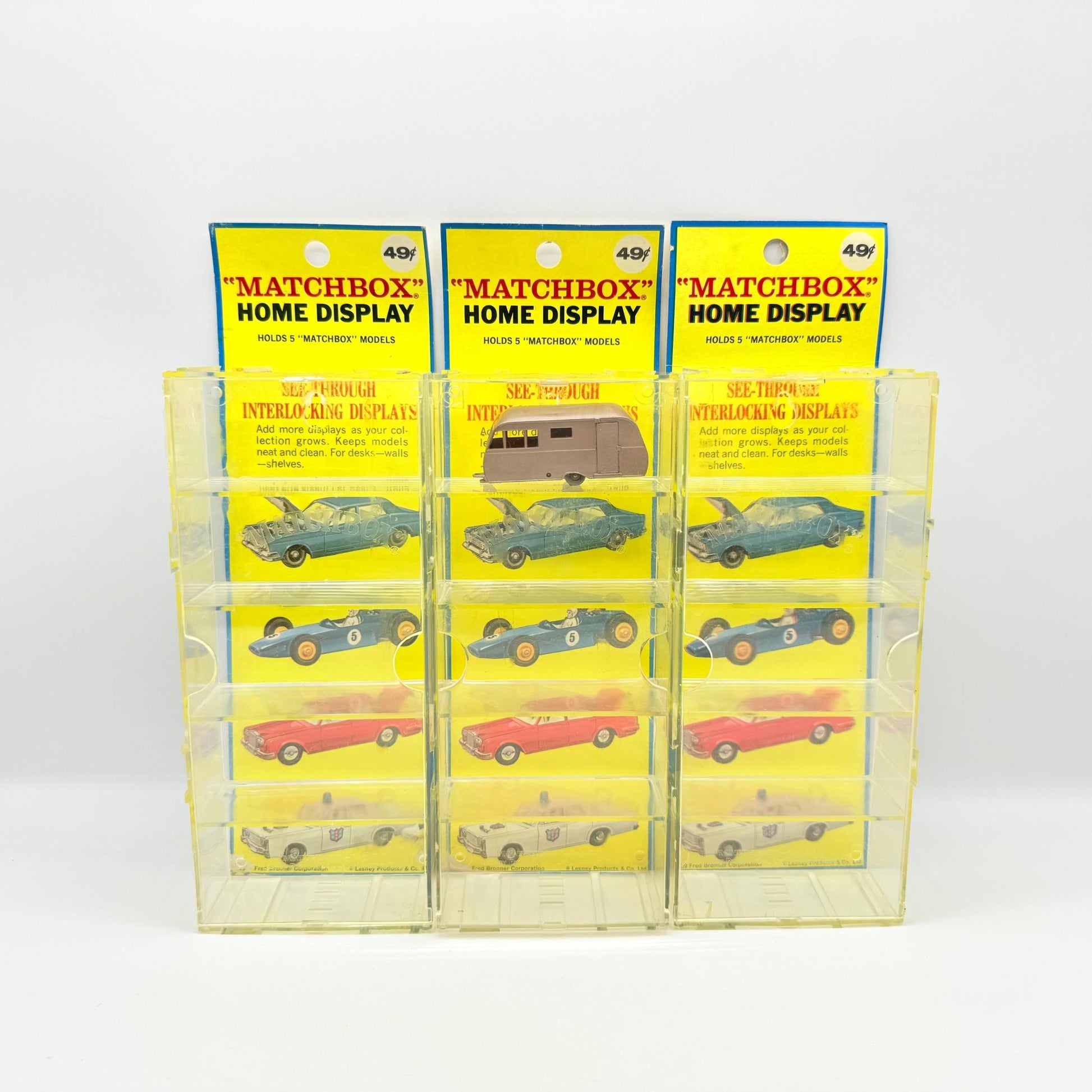 Matchbox Regular Wheels Fred Bronner Corporation US issue display x3 - Magic Matchbox
