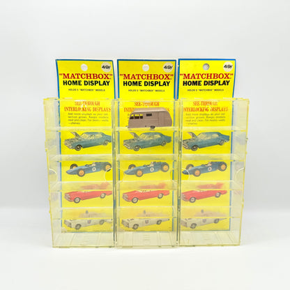 Matchbox Regular Wheels Fred Bronner Corporation US issue display x3 - Magic Matchbox