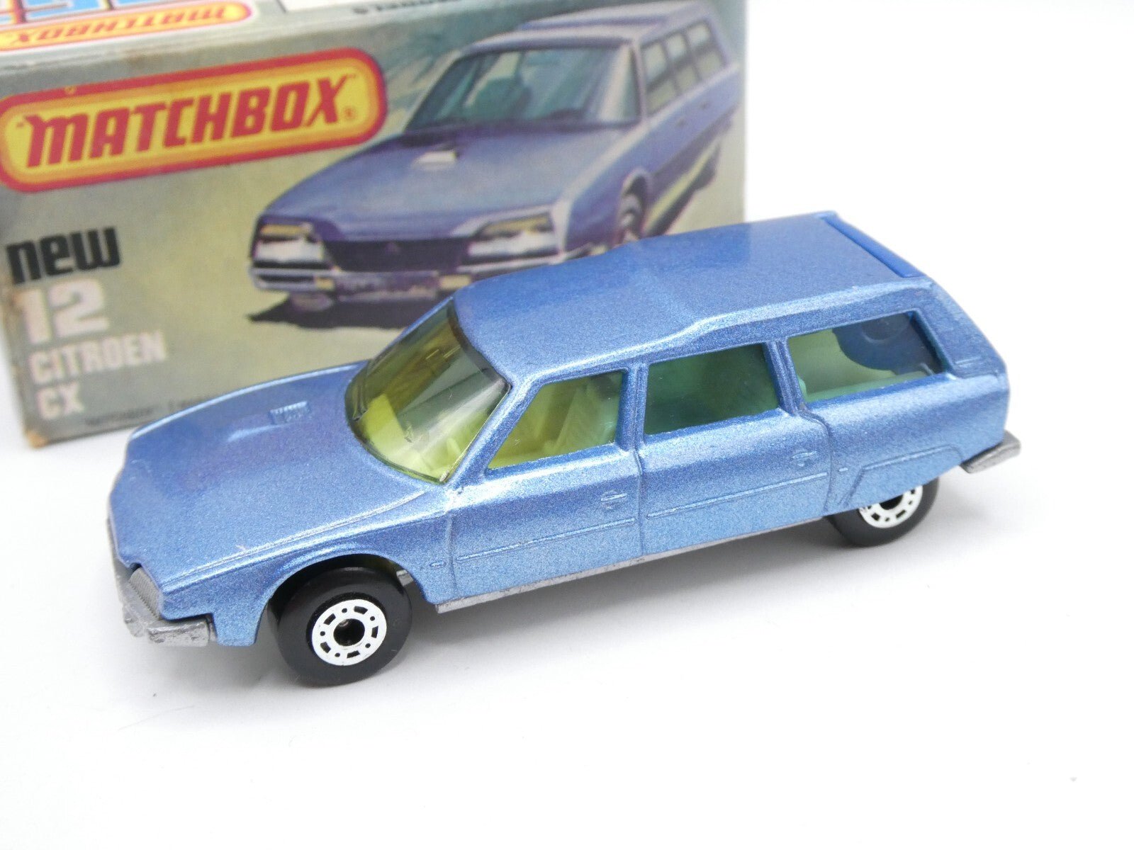 Matchbox Superfast 12 Citroen CX Blue - Blue Tinted Windows - Magic Matchbox