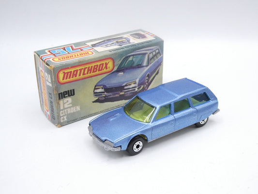 Matchbox Superfast 12 Citroen CX Blue - Blue Tinted Windows - Magic Matchbox