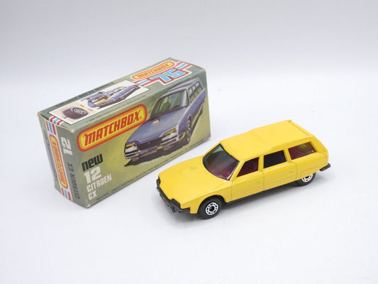 Matchbox Superfast 12 Citroen CX Yellow BLUE GLASS - Magic Matchbox