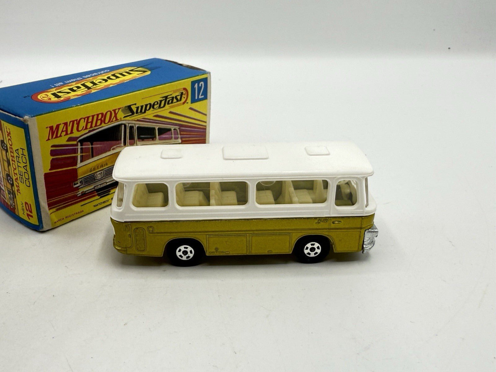 Matchbox Superfast 12 Setra Coach Metallic Gold - Magic Matchbox