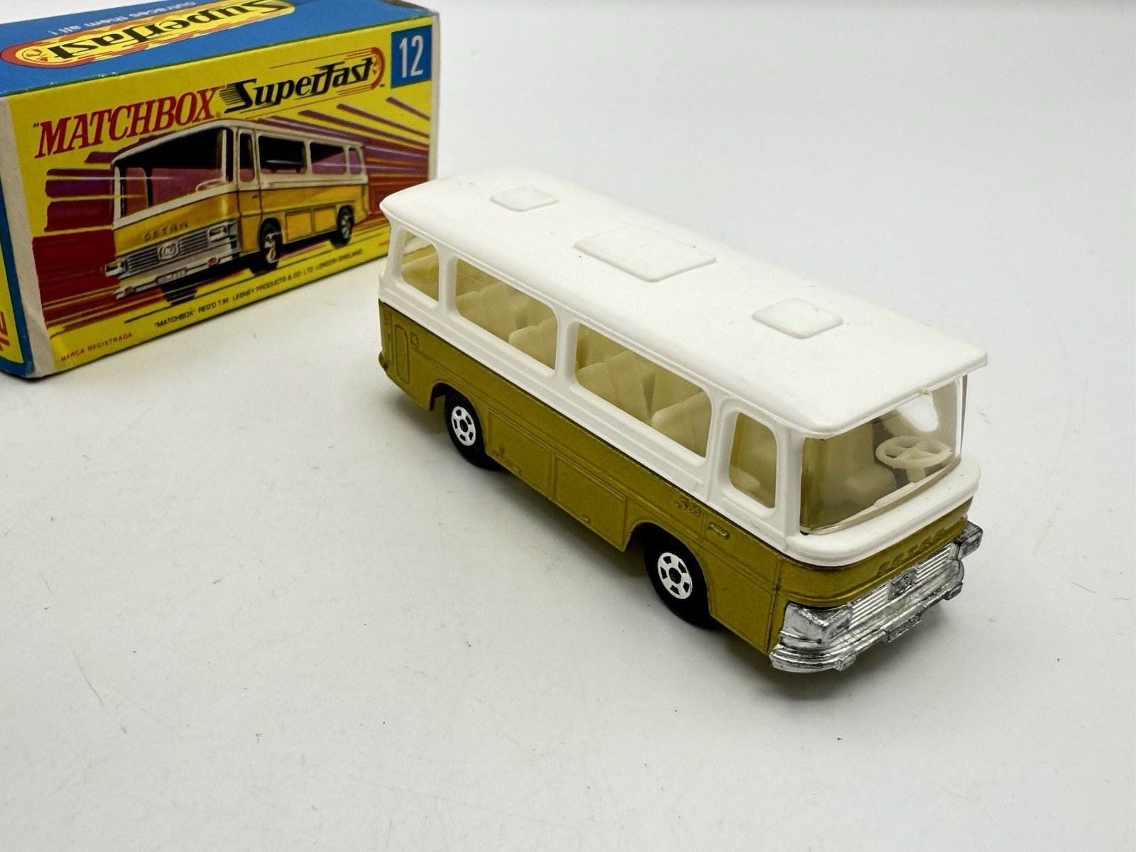 Matchbox Superfast 12 Setra Coach Metallic Gold - Magic Matchbox