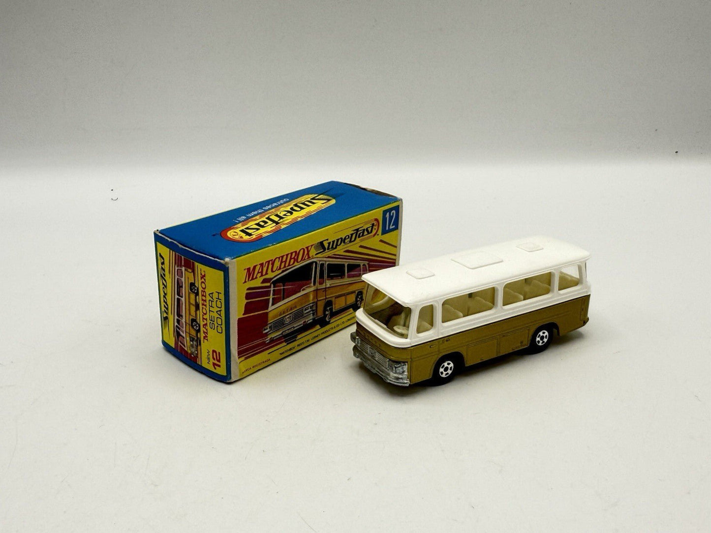 Matchbox Superfast 12 Setra Coach Metallic Gold - Magic Matchbox