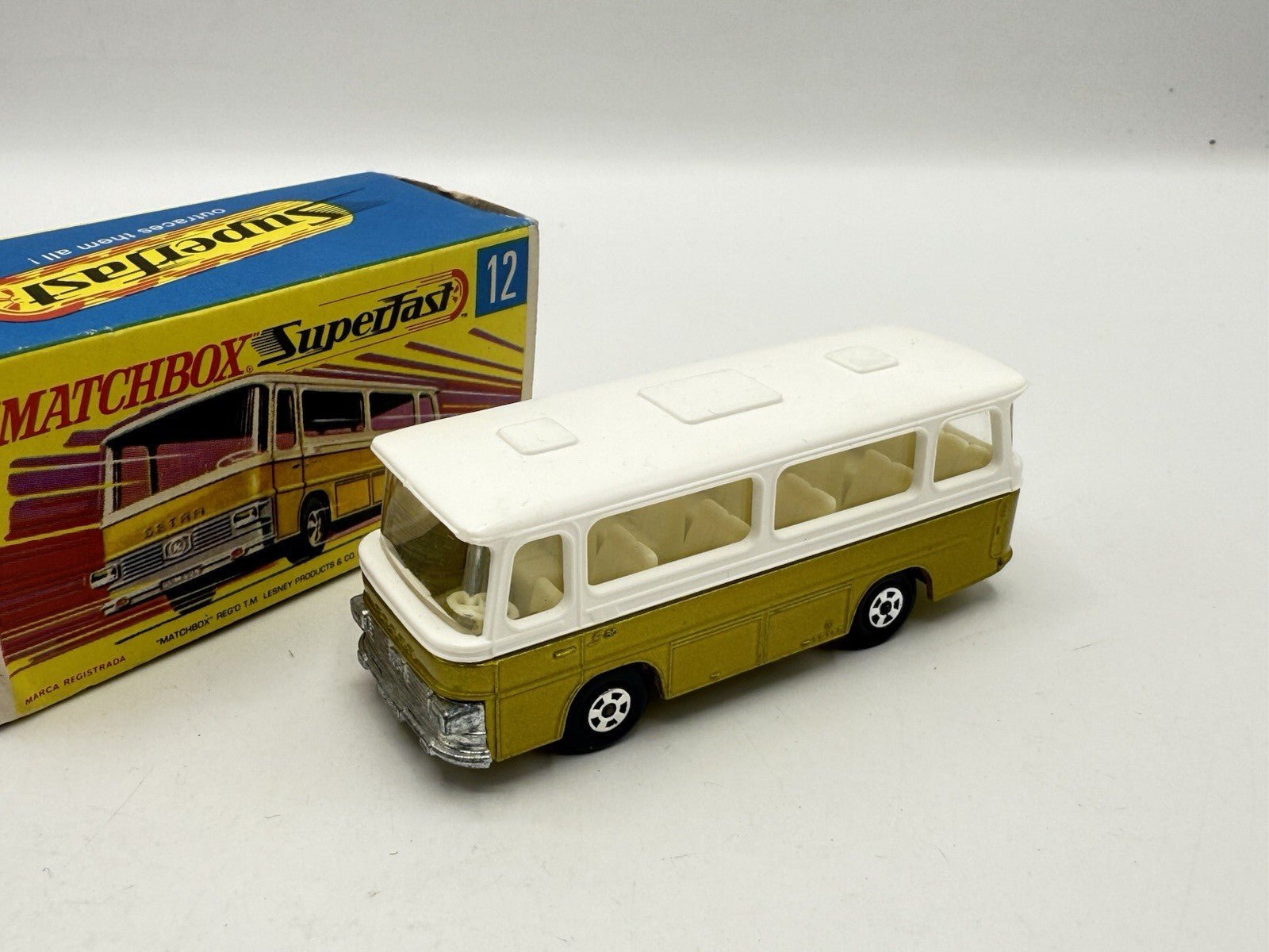 Matchbox Superfast 12 Setra Coach Metallic Gold - Magic Matchbox