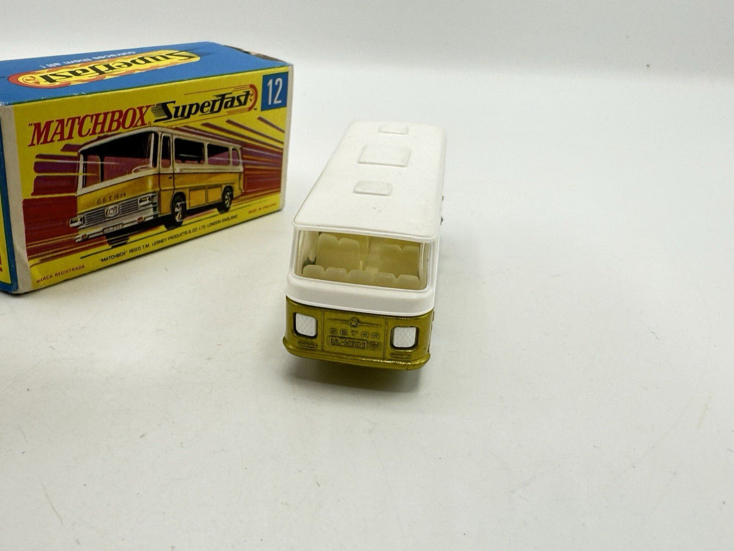 Matchbox Superfast 12 Setra Coach Metallic Gold - Magic Matchbox