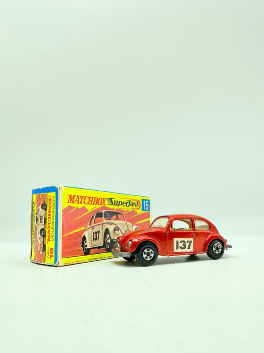 Matchbox Superfast 15 Volkswagen 1500 Saloon Montecarlo Red - Magic Matchbox