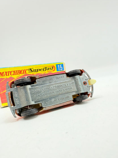 Matchbox Superfast 15 Volkswagen 1500 Saloon Montecarlo Red - Magic Matchbox