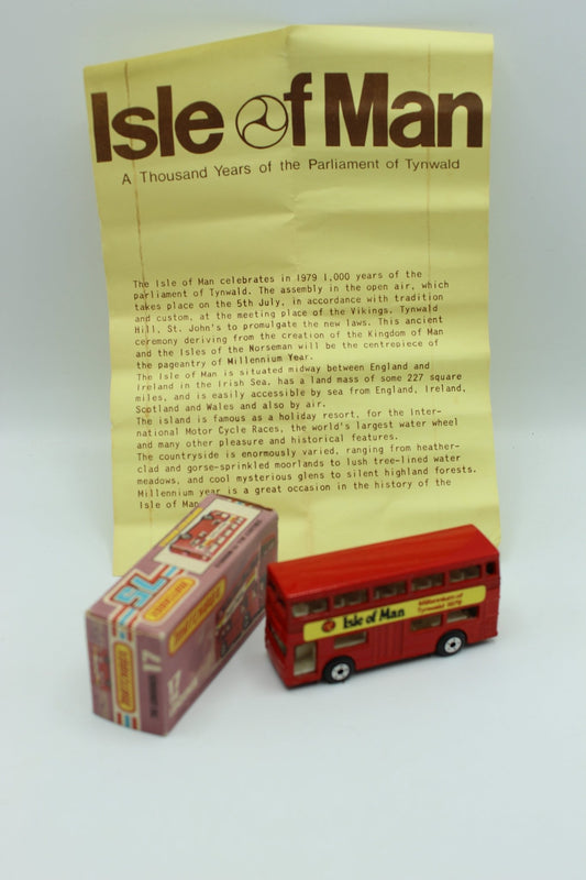 Matchbox Superfast 17 Londoner Bus 'Isle of Man Millenium Tynwald 1979' - Magic Matchbox