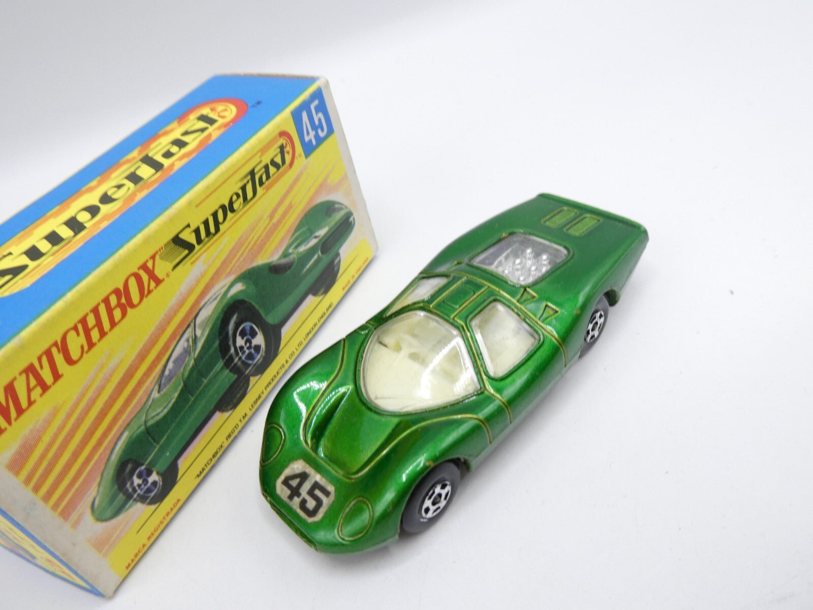 Matchbox Superfast 45 Ford Group 6 Black Base boxed - Magic Matchbox