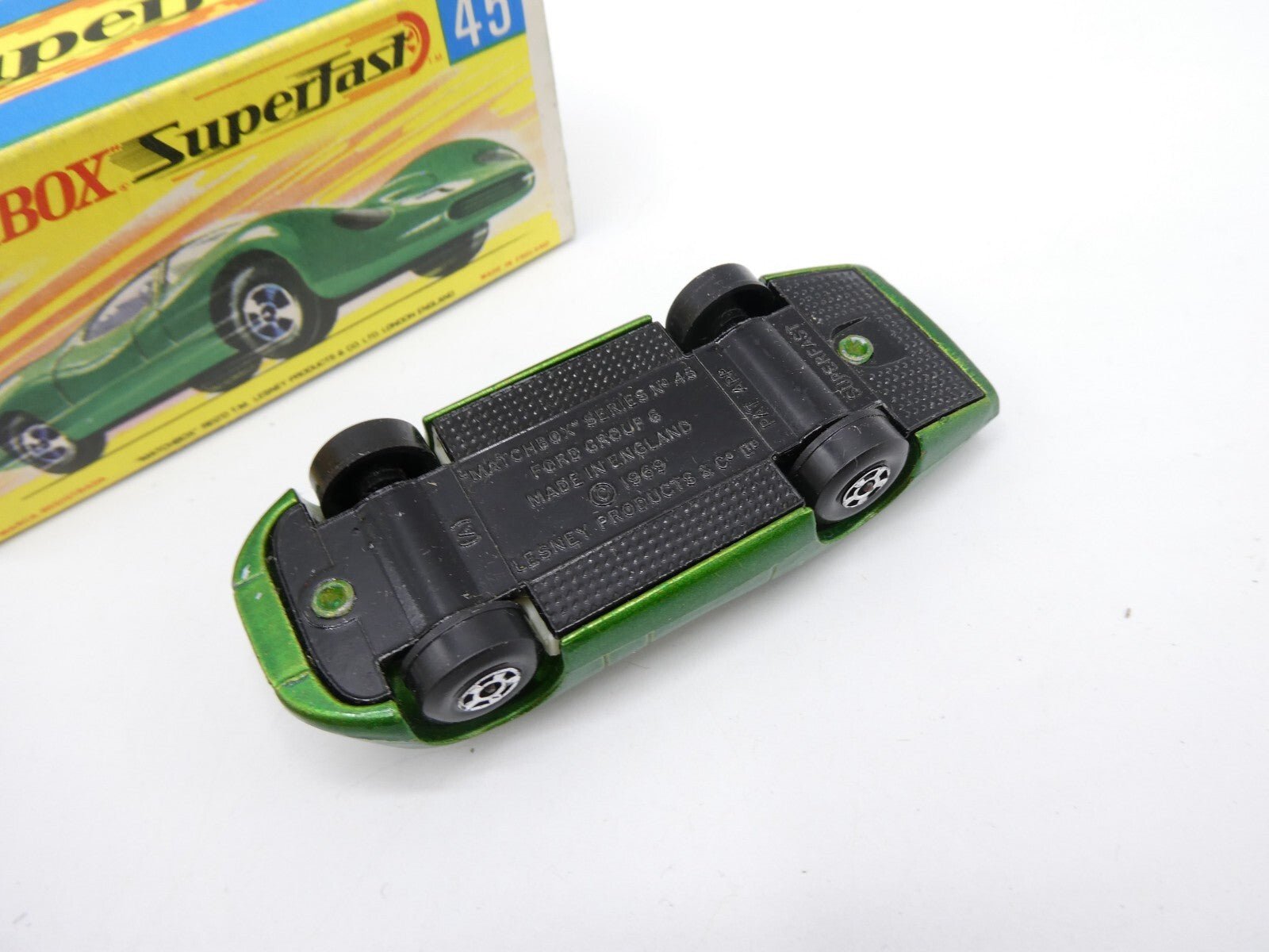 Matchbox Superfast 45 Ford Group 6 Black Base boxed - Magic Matchbox