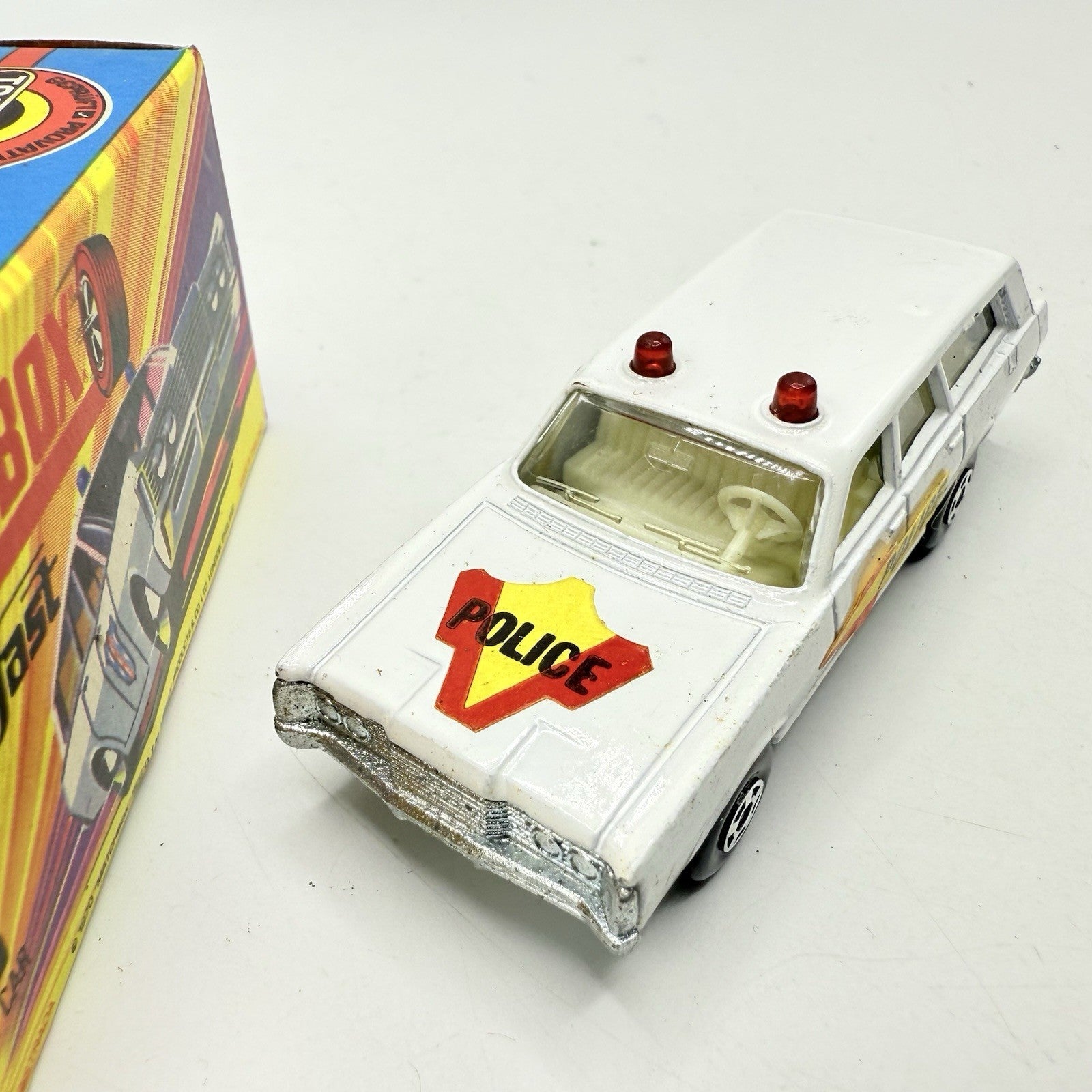 Matchbox Superfast 55 Mercury Police Station Wagon with Bonnet & Door Labels - Magic Matchbox