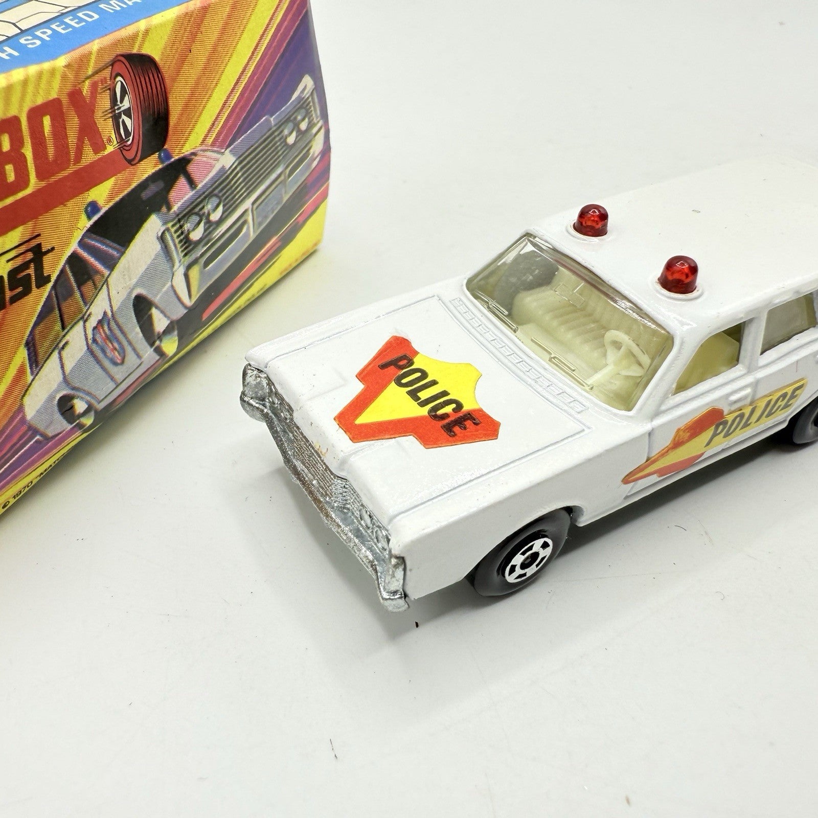 Matchbox Superfast 55 Mercury Police Station Wagon with Bonnet & Door Labels - Magic Matchbox