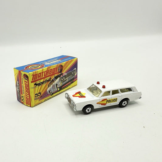 Matchbox Superfast 55 Mercury Police Station Wagon with Bonnet & Door Labels - Magic Matchbox