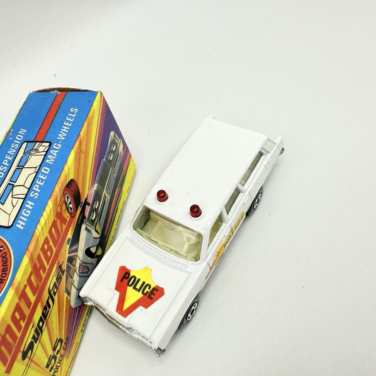 Matchbox Superfast 55 Mercury Police Station Wagon with Bonnet & Door Labels - Magic Matchbox