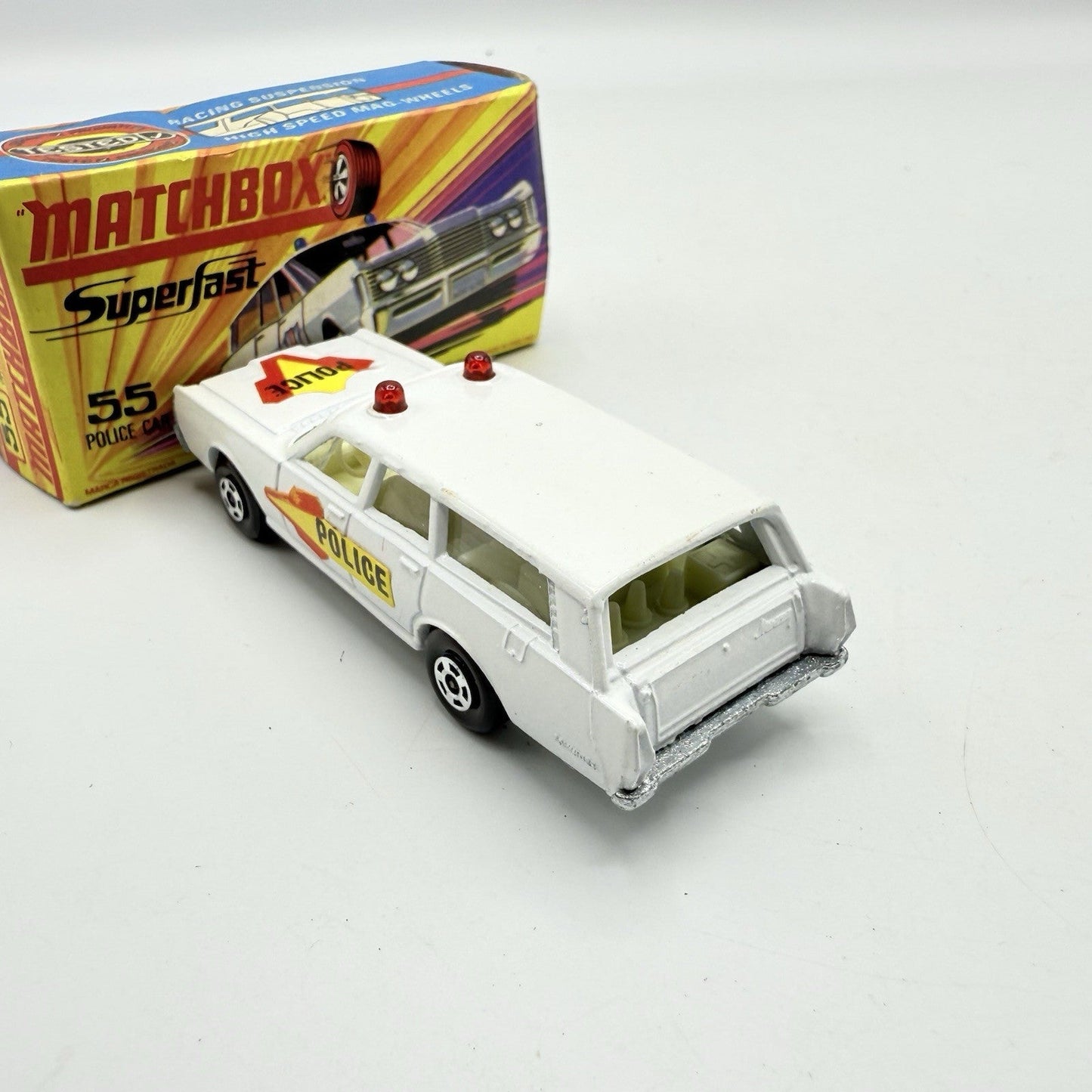 Matchbox Superfast 55 Mercury Police Station Wagon with Bonnet & Door Labels - Magic Matchbox