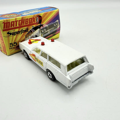 Matchbox Superfast 55 Mercury Police Station Wagon with Bonnet & Door Labels - Magic Matchbox