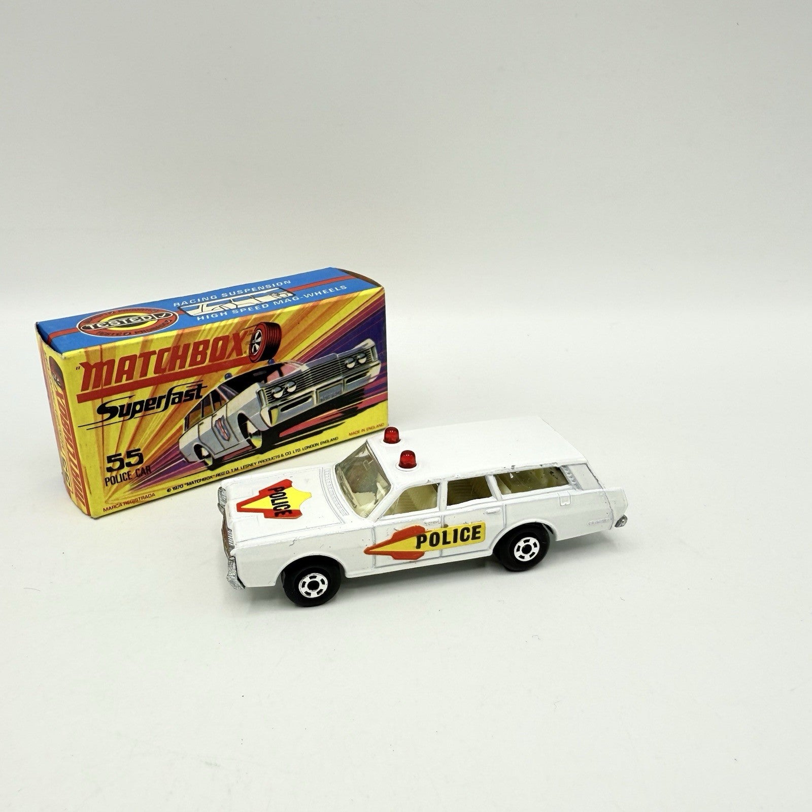Matchbox Superfast 55 Mercury Police Station Wagon with Bonnet & Door Labels - Magic Matchbox