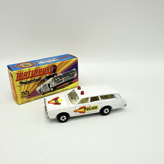 Matchbox Superfast 55 Mercury Police Station Wagon with Bonnet & Door Labels - Magic Matchbox