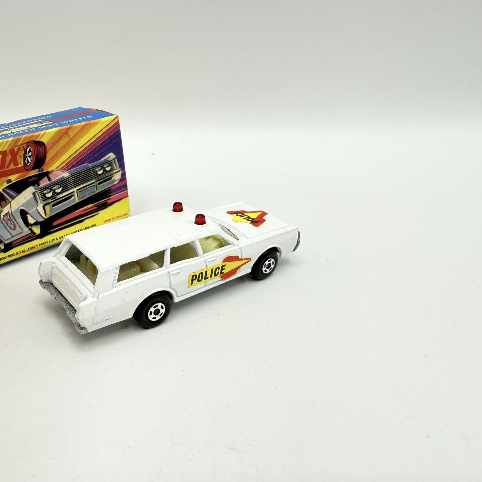 Matchbox Superfast 55 Mercury Police Station Wagon with Bonnet & Door Labels - Magic Matchbox