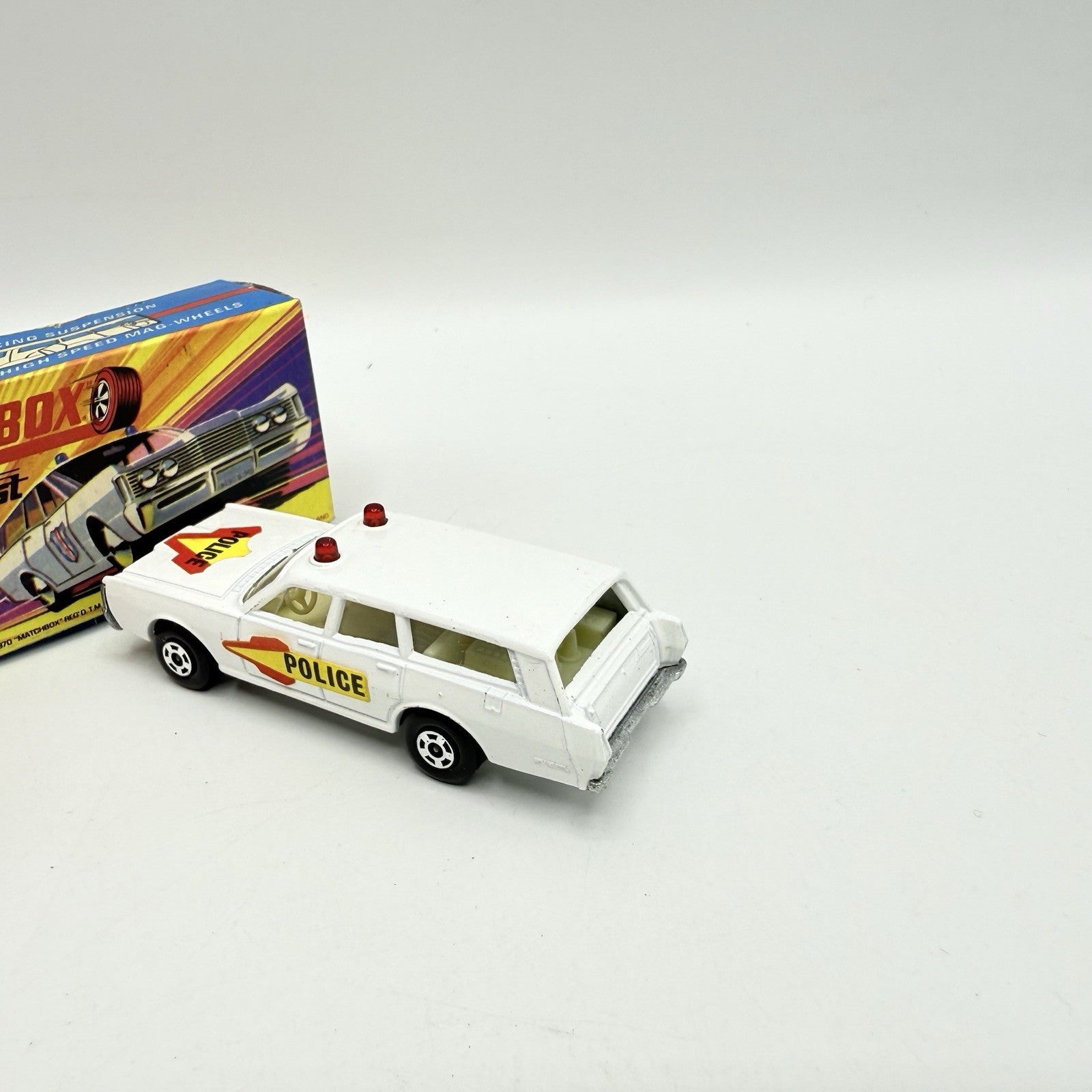 Matchbox Superfast 55 Mercury Police Station Wagon with Bonnet & Door Labels - Magic Matchbox