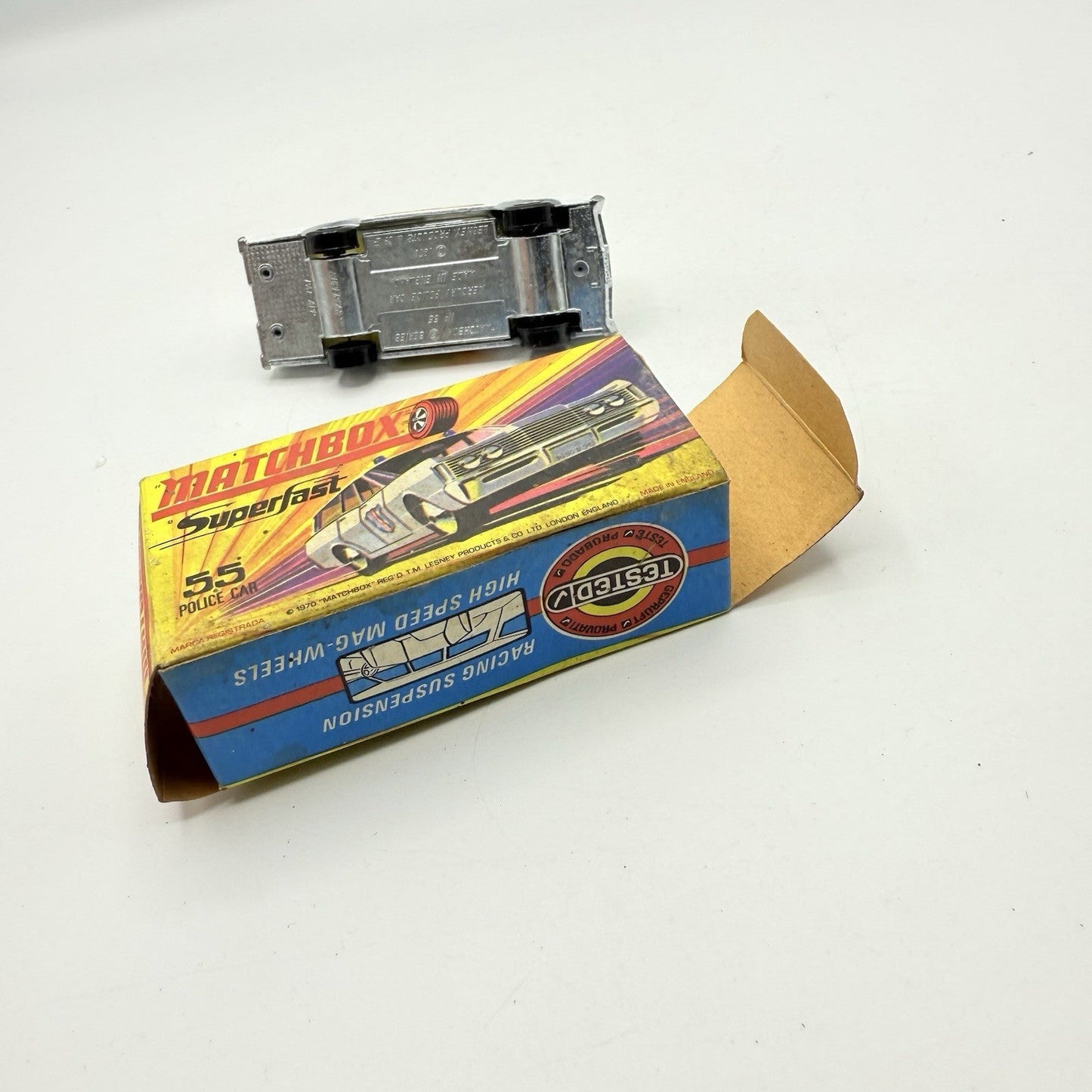 Matchbox Superfast 55 Mercury Police Station Wagon with Bonnet & Door Labels - Magic Matchbox