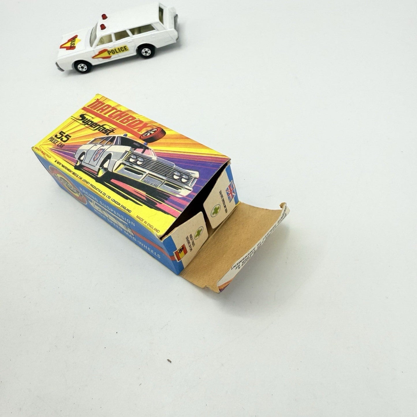 Matchbox Superfast 55 Mercury Police Station Wagon with Bonnet & Door Labels - Magic Matchbox