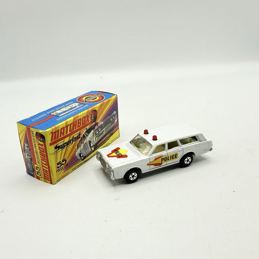 Matchbox Superfast 55 Mercury Police Station Wagon with Bonnet & Door Labels - Magic Matchbox