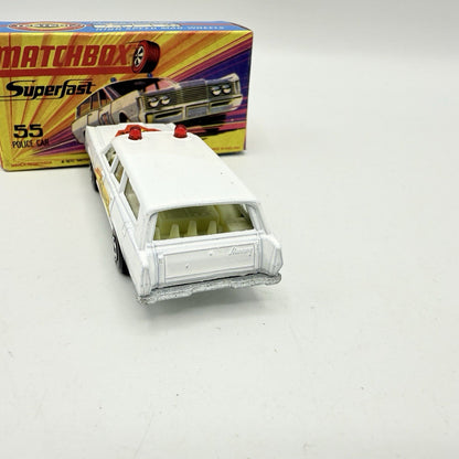 Matchbox Superfast 55 Mercury Police Station Wagon with Bonnet & Door Labels - Magic Matchbox