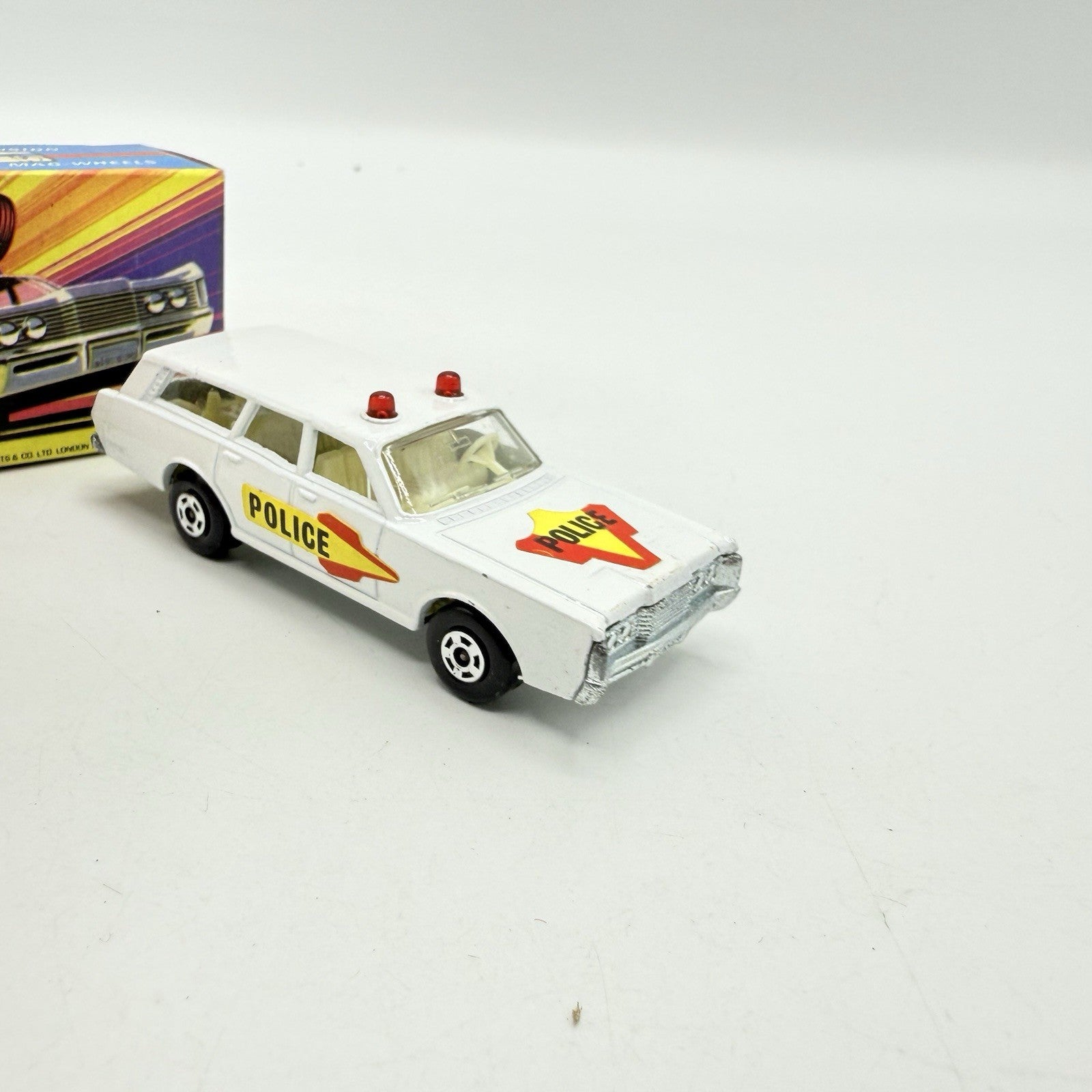 Matchbox Superfast 55 Mercury Police Station Wagon with Bonnet & Door Labels - Magic Matchbox