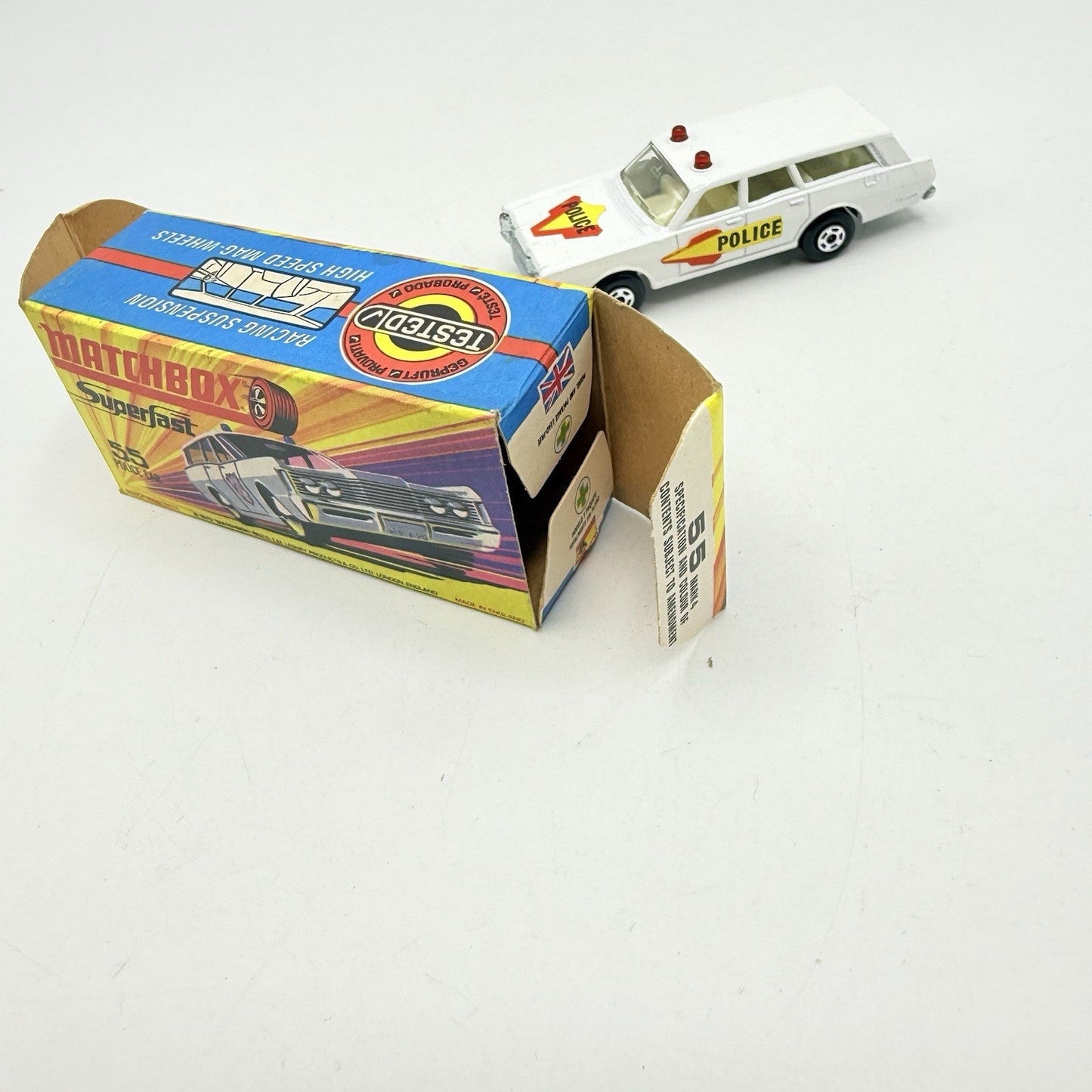 Matchbox Superfast 55 Mercury Police Station Wagon with Bonnet & Door Labels - Magic Matchbox