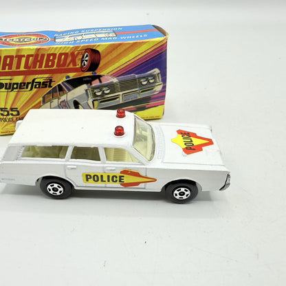 Matchbox Superfast 55 Mercury Police Station Wagon with Bonnet & Door Labels - Magic Matchbox