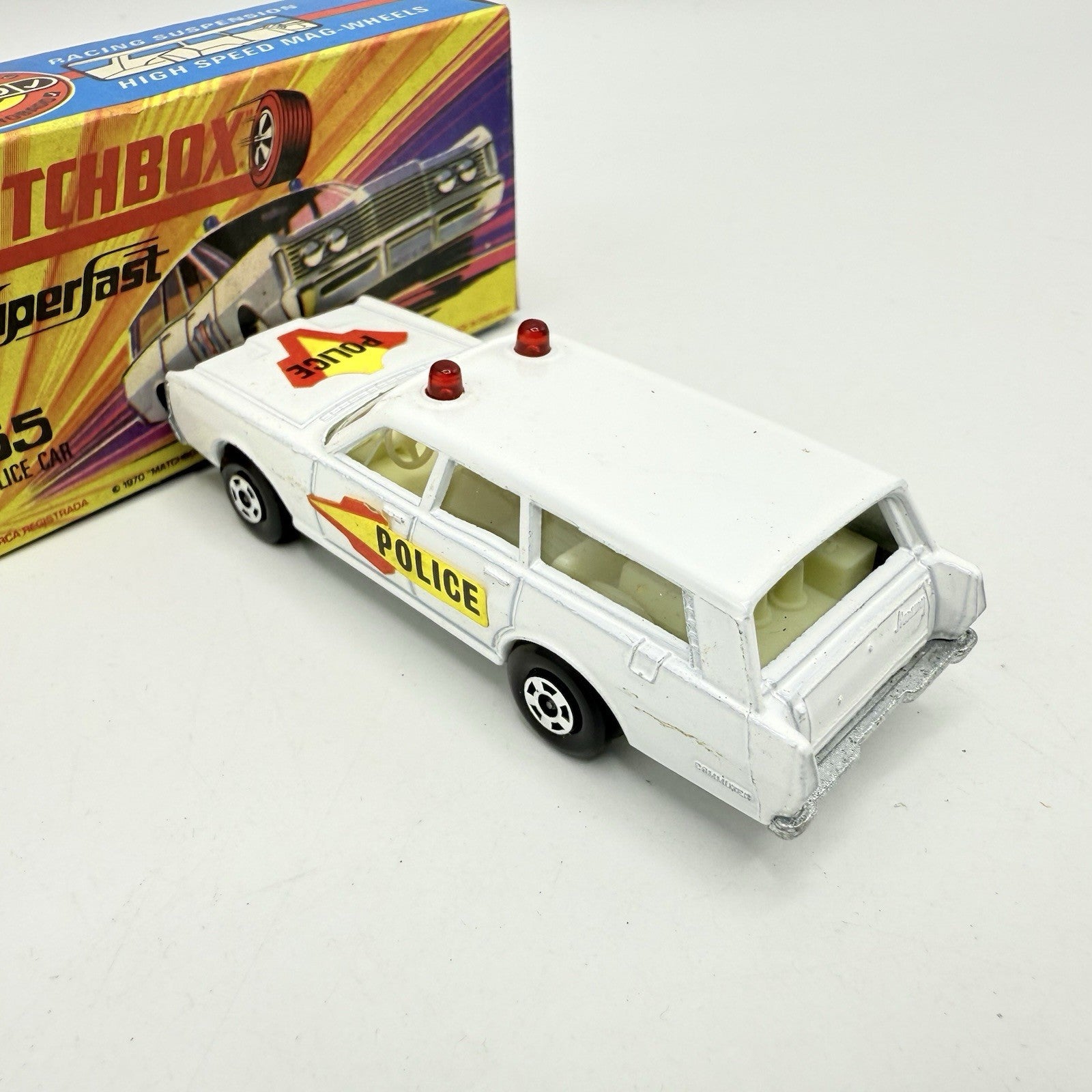 Matchbox Superfast 55 Mercury Police Station Wagon with Bonnet & Door Labels - Magic Matchbox