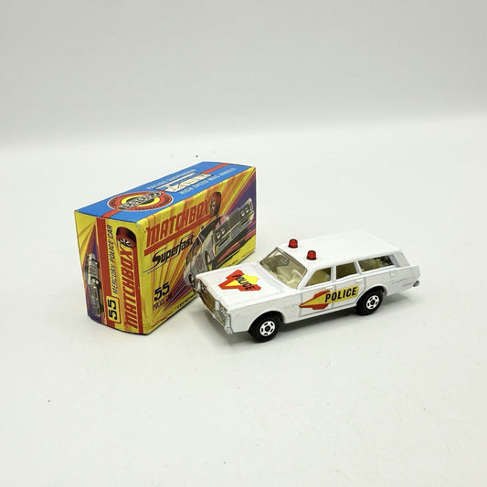 Matchbox Superfast 55 Mercury Police Station Wagon with Bonnet & Door Labels - Magic Matchbox