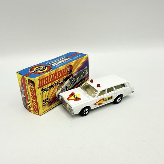 Matchbox Superfast 55 Mercury Police Station Wagon with Bonnet & Door Labels - Magic Matchbox