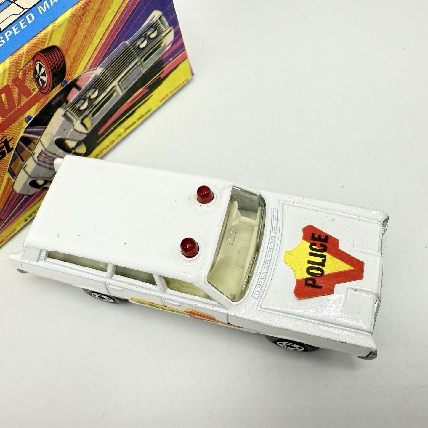 Matchbox Superfast 55 Mercury Police Station Wagon with Bonnet & Door Labels - Magic Matchbox