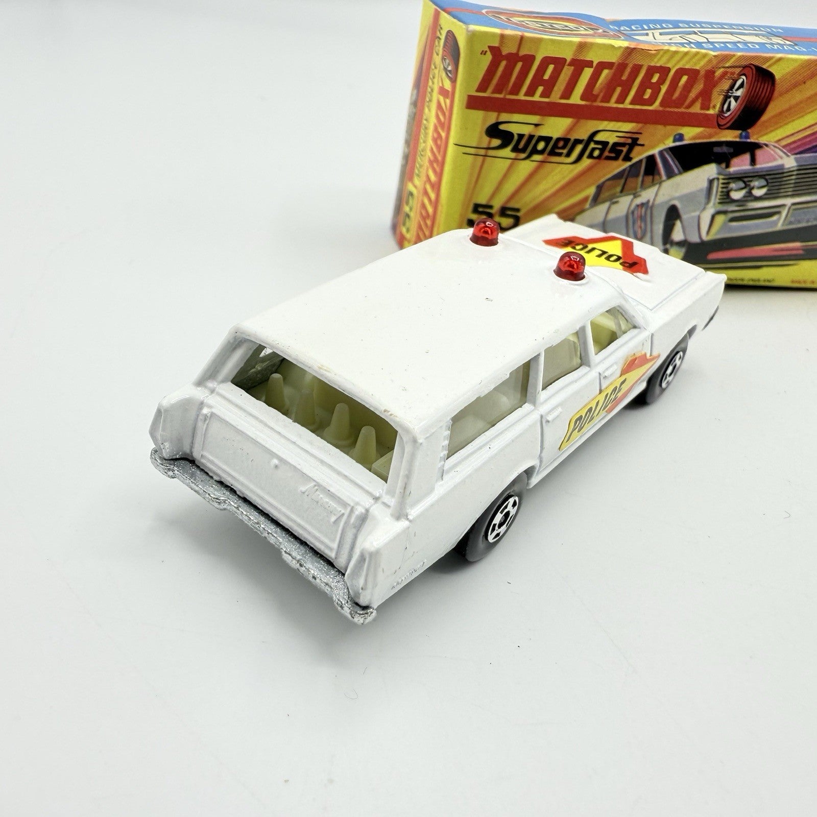 Matchbox Superfast 55 Mercury Police Station Wagon with Bonnet & Door Labels - Magic Matchbox