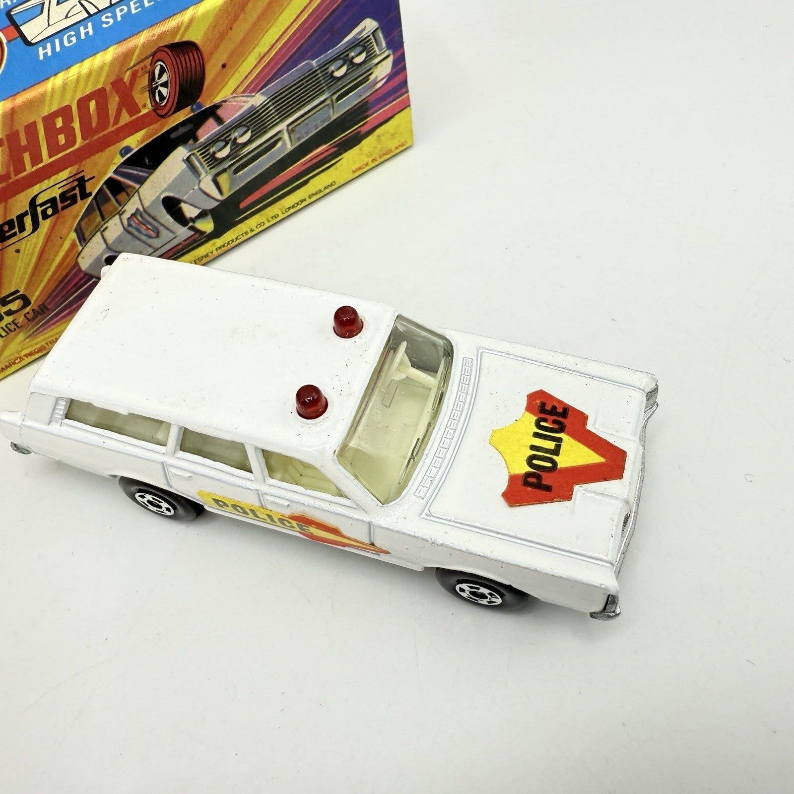 Matchbox Superfast 55 Mercury Police Station Wagon with Bonnet & Door Labels - Magic Matchbox