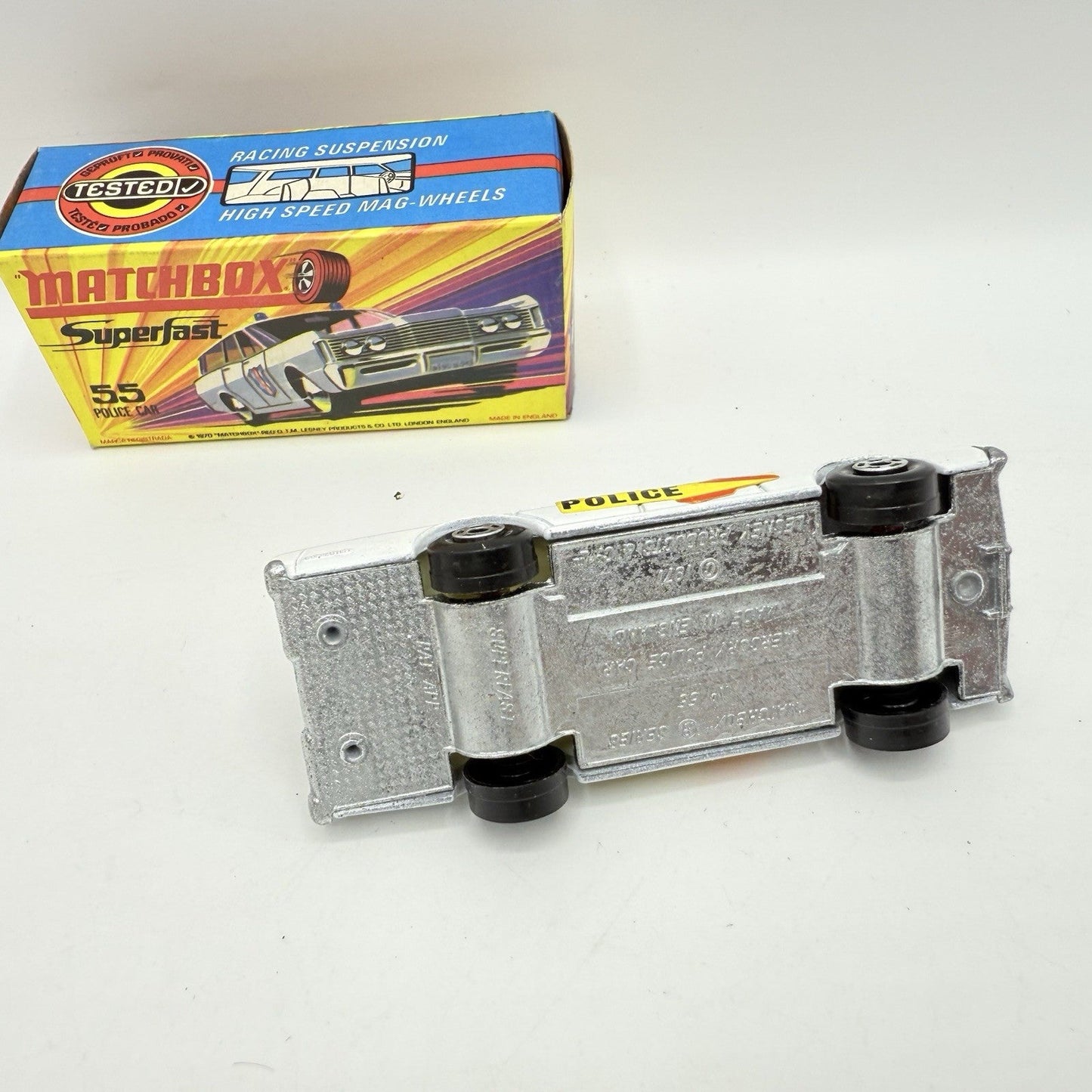 Matchbox Superfast 55 Mercury Police Station Wagon with Bonnet & Door Labels - Magic Matchbox