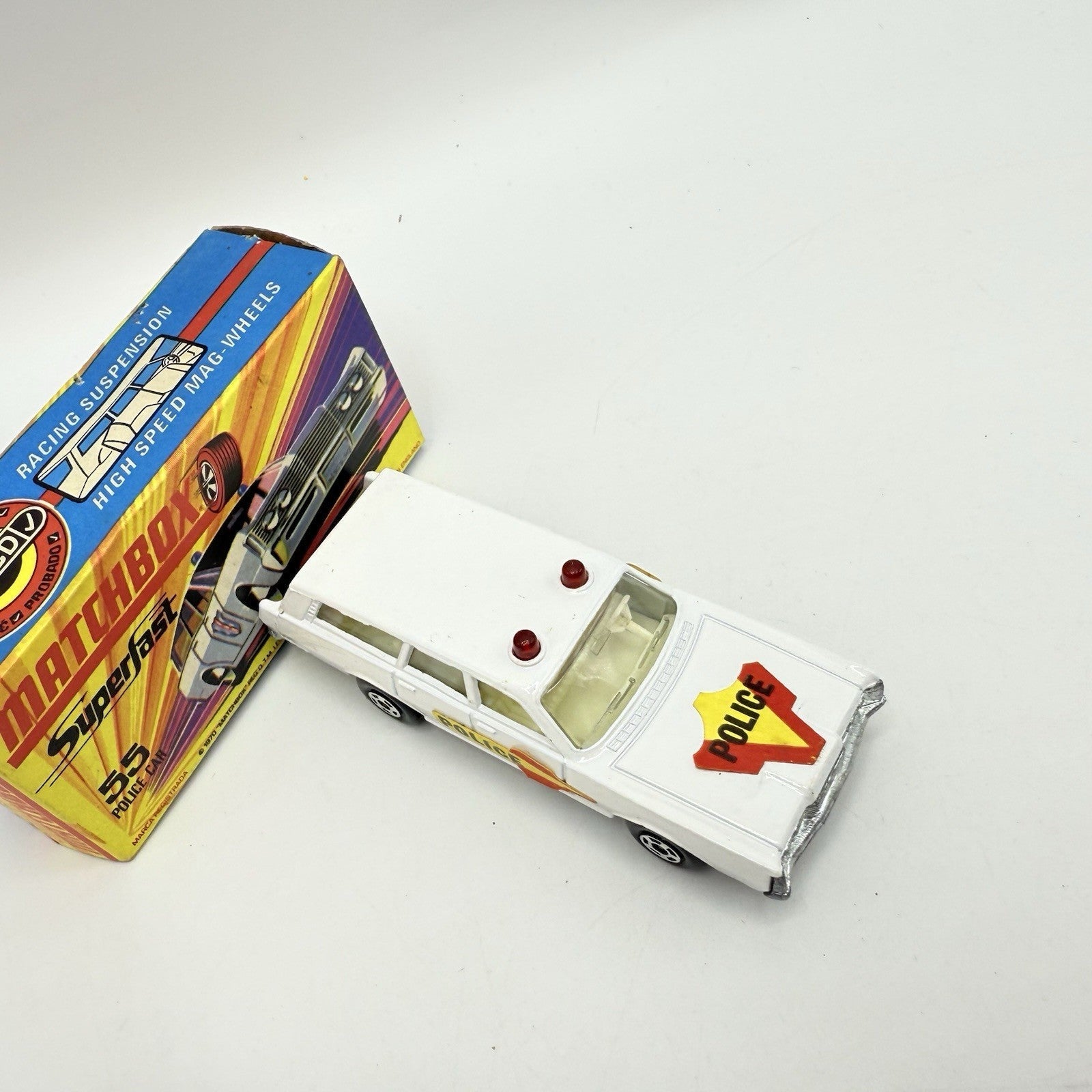 Matchbox Superfast 55 Mercury Police Station Wagon with Bonnet & Door Labels - Magic Matchbox