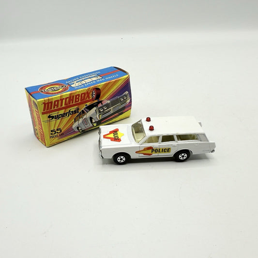 Matchbox Superfast 55 Mercury Police Station Wagon with Bonnet & Door Labels - Magic Matchbox