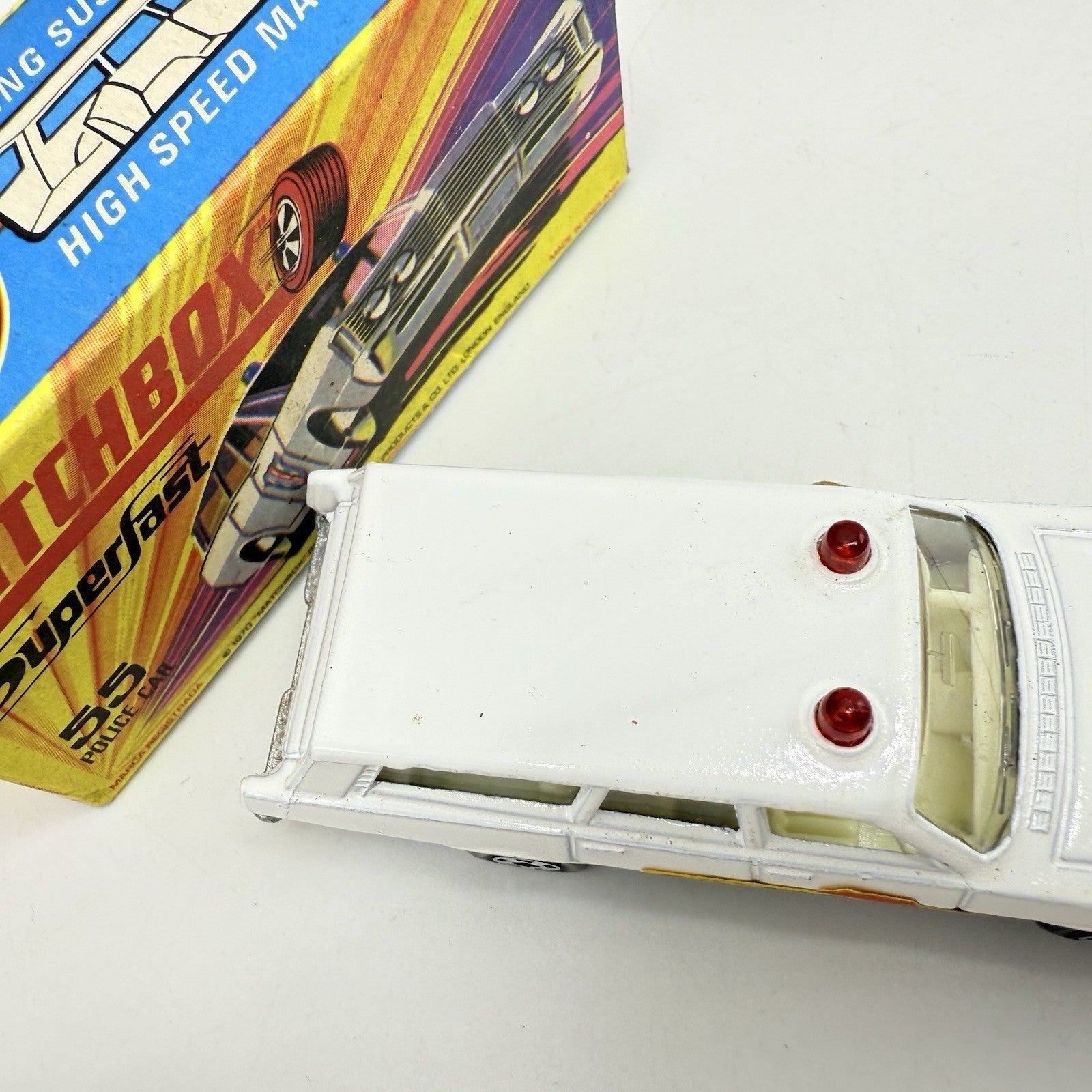 Matchbox Superfast 55 Mercury Police Station Wagon with Bonnet & Door Labels - Magic Matchbox