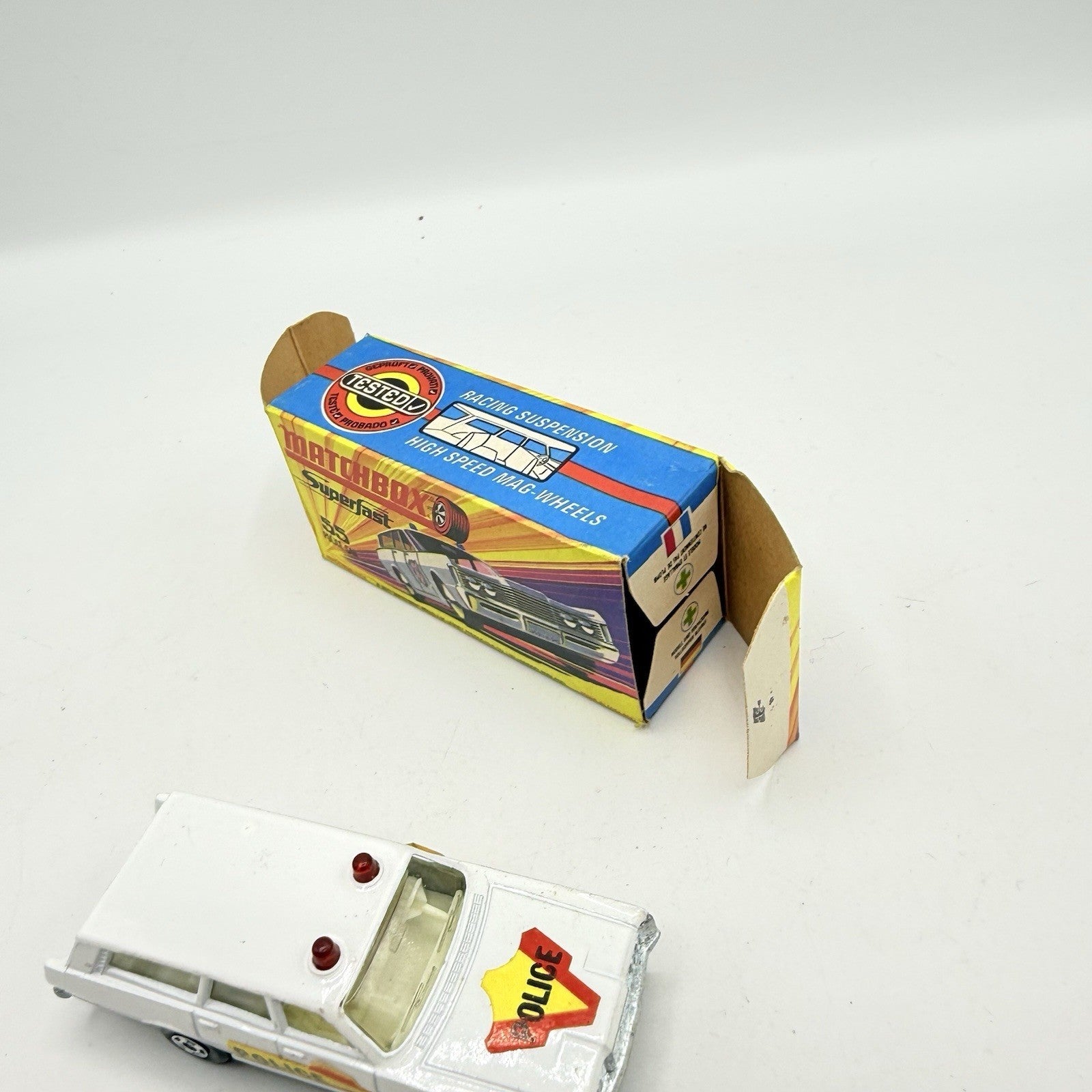 Matchbox Superfast 55 Mercury Police Station Wagon with Bonnet & Door Labels - Magic Matchbox