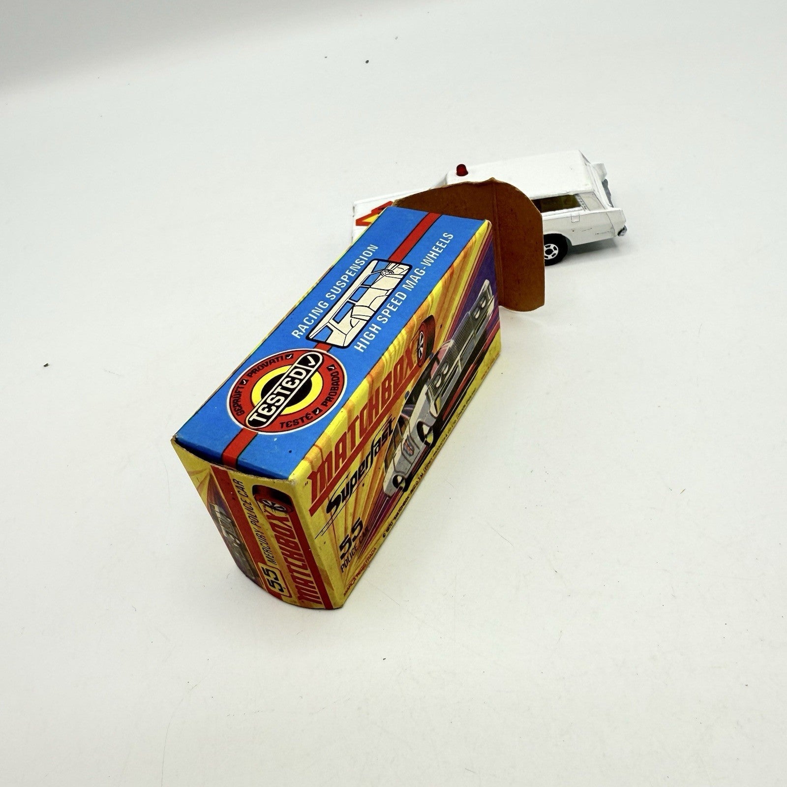 Matchbox Superfast 55 Mercury Police Station Wagon with Bonnet & Door Labels - Magic Matchbox