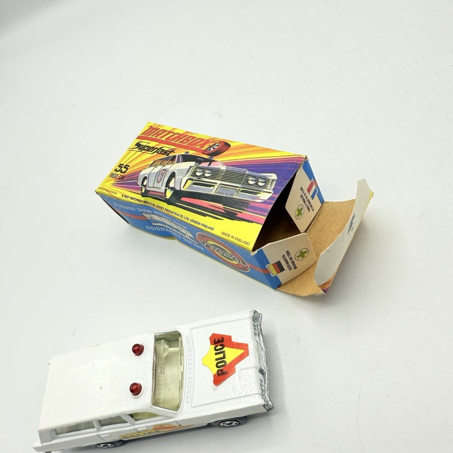 Matchbox Superfast 55 Mercury Police Station Wagon with Bonnet & Door Labels - Magic Matchbox