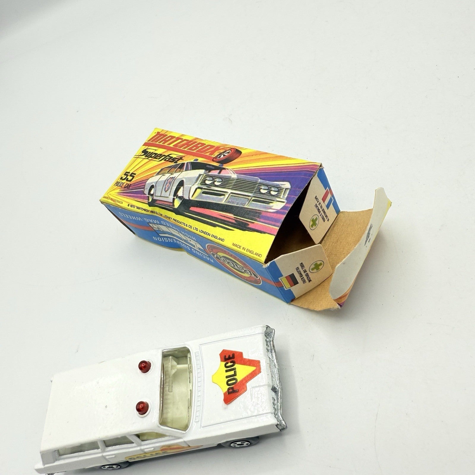 Matchbox Superfast 55 Mercury Police Station Wagon with Bonnet & Door Labels - Magic Matchbox