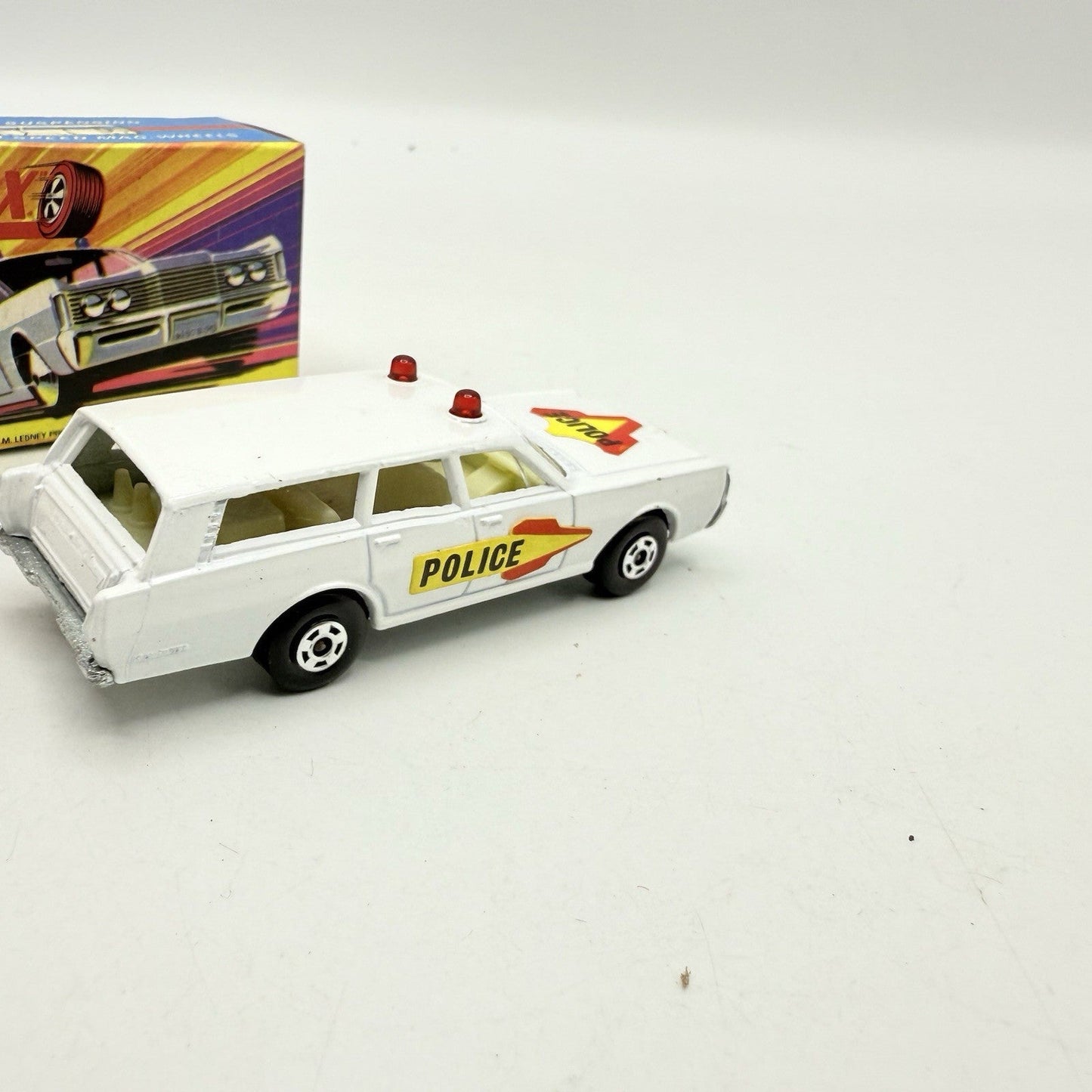 Matchbox Superfast 55 Mercury Police Station Wagon with Bonnet & Door Labels - Magic Matchbox