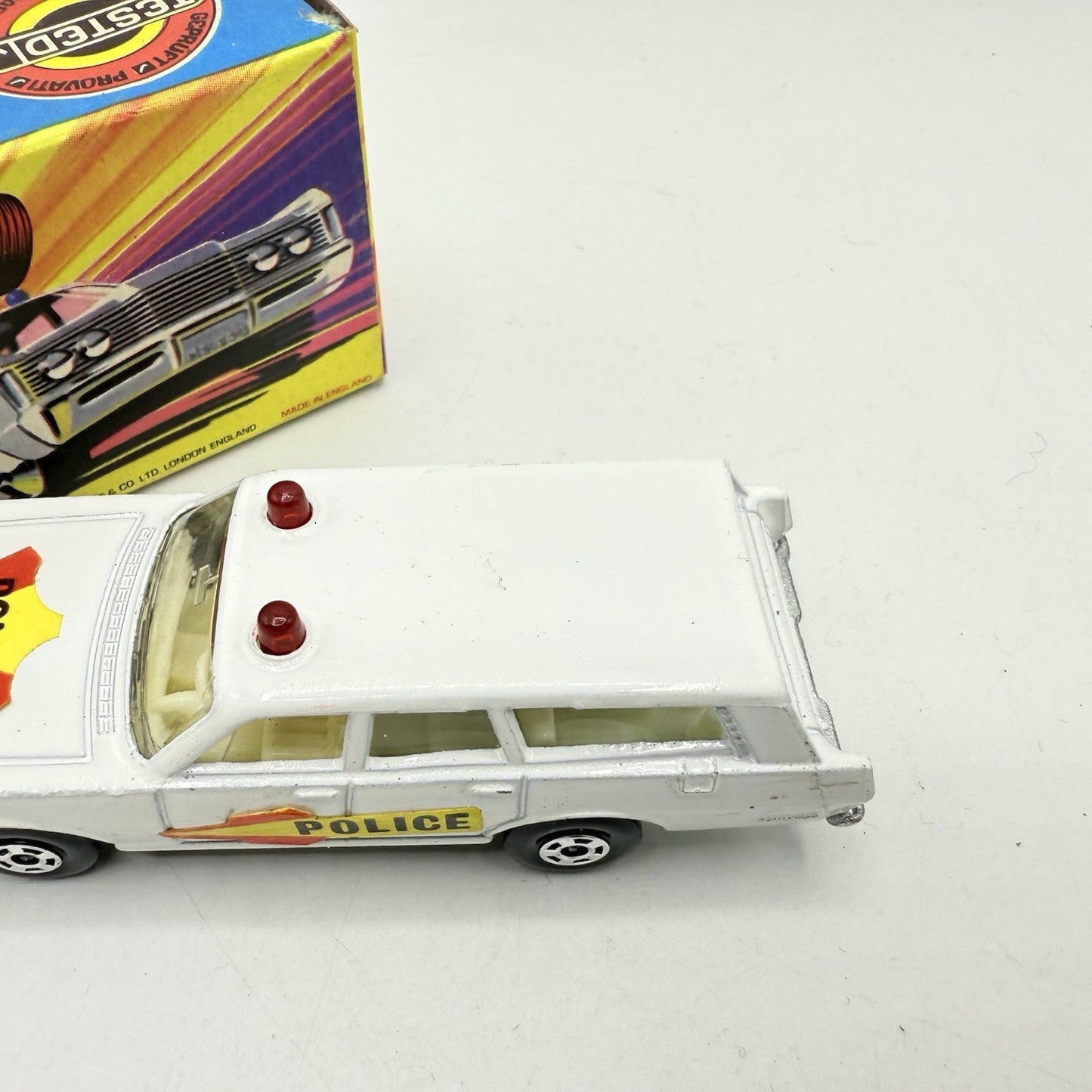 Matchbox Superfast 55 Mercury Police Station Wagon with Bonnet & Door Labels - Magic Matchbox
